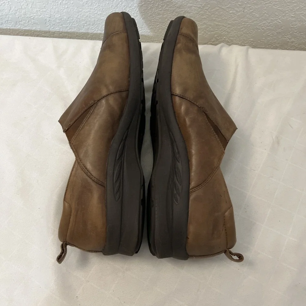 Earth Shoes Womens Size 11 Amity Brown Leather‎ Shoe Comfort Career Adjustable